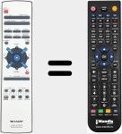 Télécommande pour remplacer RRMCG0044SJSA