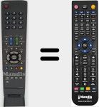 Télécommande pour remplacer GA549WJSA (RRMCGA549WJSA)