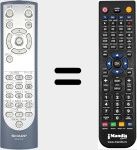 Télécommande pour remplacer RRMCGA048WJSA