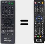 Télécommande pour remplacer RMT-D187A (148700511)