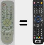 Télécommande pour remplacer CT-859
