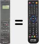 T&eacute;l&eacute;commande pour remplacer VT-RM 823E