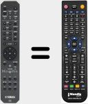 Télécommande pour remplacer RAS2 (ZG936400)