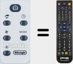 Télécommande pour remplacer 5512410071