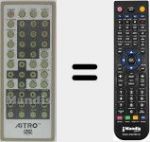 T&eacute;l&eacute;commande pour remplacer Aitro001