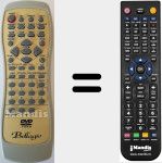 T&eacute;l&eacute;commande pour remplacer BEL001