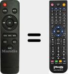 T&eacute;l&eacute;commande pour remplacer Tapio V