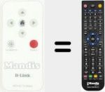 T&eacute;l&eacute;commande pour remplacer DCS-5211L (DCS-5222L)