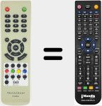 T&eacute;l&eacute;commande pour remplacer DTN-00510