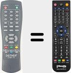 Télécommande pour remplacer DVBT16
