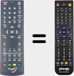 T&eacute;l&eacute;commande pour remplacer DVBT50-Aquarius