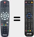 Télécommande pour remplacer EDI001