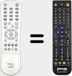 Télécommande pour remplacer ENE010