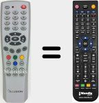 T&eacute;l&eacute;commande pour remplacer ILU003