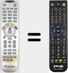 Télécommande pour remplacer MVISION001