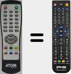 T&eacute;l&eacute;commande pour remplacer Mini DT 12 C