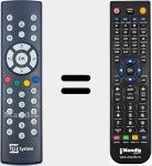 T&eacute;l&eacute;commande pour remplacer ODE706