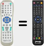 T&eacute;l&eacute;commande pour remplacer RC-D010E