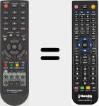 Télécommande pour remplacer RCU-200