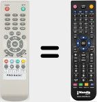 Télécommande pour remplacer REMCON1678