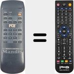 T&eacute;l&eacute;commande pour remplacer REMCON1713