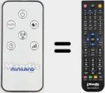 T&eacute;l&eacute;commande pour remplacer REMCON1872