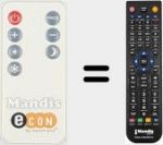 T&eacute;l&eacute;commande pour remplacer REMCON1988