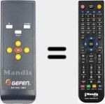 T&eacute;l&eacute;commande pour remplacer RMTWHD1080P