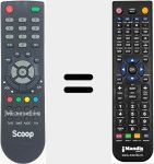 T&eacute;l&eacute;commande pour remplacer Scoop001