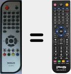 T&eacute;l&eacute;commande pour remplacer SS-4815