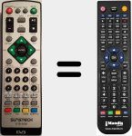 T&eacute;l&eacute;commande pour remplacer DTB3500-2