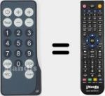 Télécommande pour remplacer Technaxx001