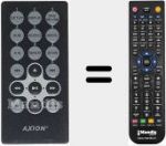 T&eacute;l&eacute;commande pour remplacer AXI001