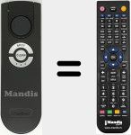 T&eacute;l&eacute;commande pour remplacer IRO001