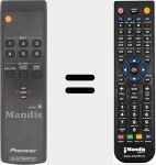 Télécommande pour remplacer AXD1557