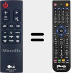 Télécommande pour remplacer AKB75595416