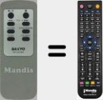 T&eacute;l&eacute;commande pour remplacer RB-UB295M