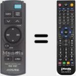 T&eacute;l&eacute;commande pour remplacer RUE-4187