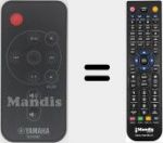 Télécommande pour remplacer WZ34080 (WZ340800)