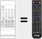 T&eacute;l&eacute;commande pour remplacer REMCON167