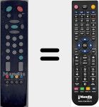 T&eacute;l&eacute;commande pour remplacer RC 2100 (20087557)