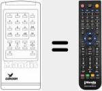 T&eacute;l&eacute;commande pour remplacer REMCON525