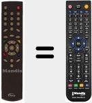 T&eacute;l&eacute;commande pour remplacer REMCON163