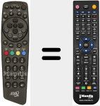 Télécommande pour remplacer REMCON748