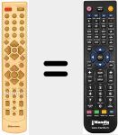 T&eacute;l&eacute;commande pour remplacer REMCON861