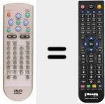 T&eacute;l&eacute;commande pour remplacer REMCON160