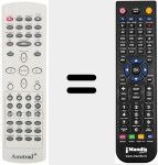 T&eacute;l&eacute;commande pour remplacer REMCON155