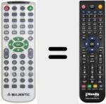 T&eacute;l&eacute;commande pour remplacer REMCON187