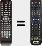 T&eacute;l&eacute;commande pour remplacer TFD2208