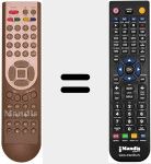 T&eacute;l&eacute;commande pour remplacer REMCON821